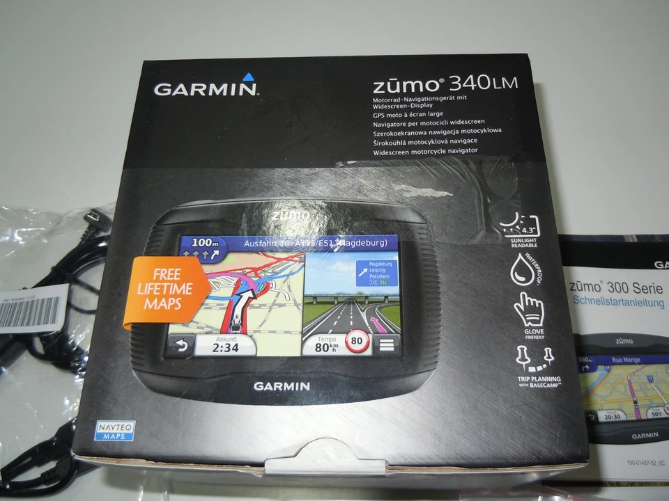 Garmin Zümo 340 LM,Auto/Motorrad Navi,Europa Karte,Bluetooh.Top - Bild 1 von 3