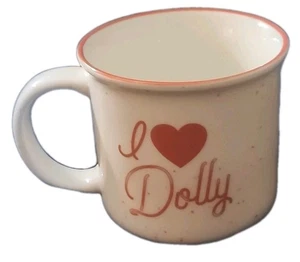 I Love Dolly Dolly Parton Large Coffee Cup Mug Red Lettering Heart - Picture 1 of 6