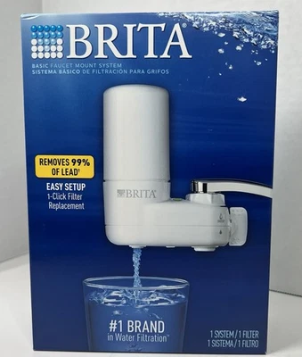 Brita Complete Faucet Mount Water Filtration System White Sink Attachment - Image 1 of 4