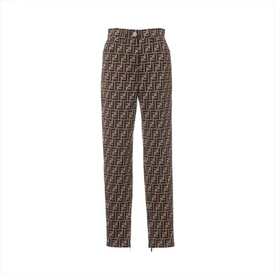 Pantalones Fendi ZUCCa 18 Años Algodón y Poliéster 40 Damas Marrón FR6194 Foto 1 de 4