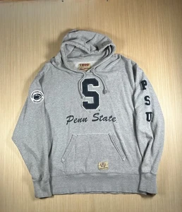 Vintage Izod Hoodie Mens XL Heather Gray Fleece Lined Penn State Nittany Lions - Picture 1 of 4
