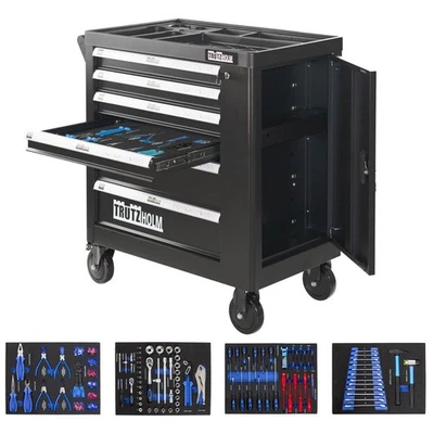 Werkstattwagen Werkzeugwagen Montagewagen 6 Schubladen bestückt Kugellagerung - Bild 1 von 4