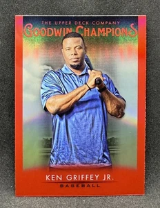 Ken Griffey Jr. 2021 UD Goodwin Champions PLATINUM RED Parallel #47 Mariners - Picture 1 of 2