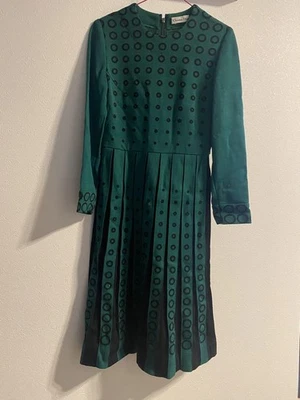 Christian Dior Vintage Knit Dress Rare Green Long Sleeve Size M - Image 1 of 4