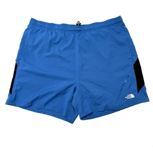 The North Face Men's Shorts Size L Large Blue/Black Hiking 5” Inseam Running - Picture 1 of 11