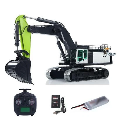 1:12 Metal RC Hydraulic Excavator ZE960G RTR Double Pump Digger W/Smoke Sound - Image 1 of 4