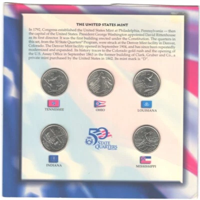 2002 - D THE UNITED STATES QUARTERS MINT SET!!  #I3258 - Image 1 of 2