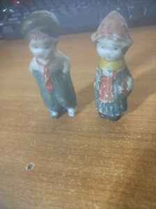 Vintage Bisque Dutch Boy And Girl...Made In Japan...RAR, Sammlerstück - Bild 1 von 6