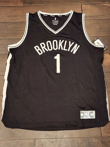 Fanatics Brooklyn Nets #1 Black XL Jersey - D'Angelo Russell - NWT Cover
