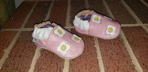 MINI STAR PINK LEATHER SIFT INFANT BABY TODDLER SHOES SIZE 0-6mo - Picture 1 of 5