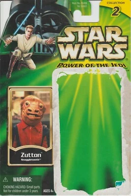 Zutton (Snaggletooth) Cardback 2001 Star Wars Power of the Jedi - Image 1 of 2