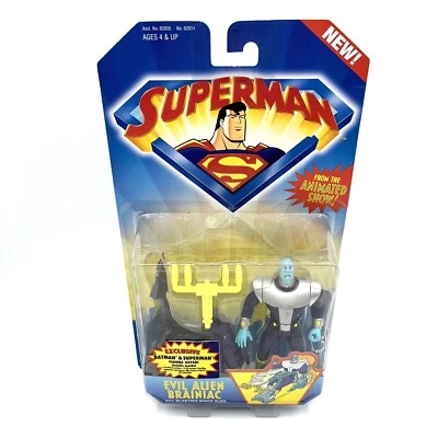 Figura de acción Kenner Superman The Animated Show Evil Alien Brainiac nueva sin usar, en caja Foto 1 de 4