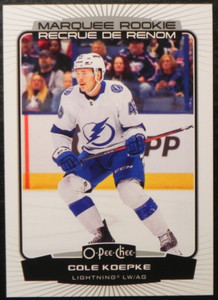 2022-23 22/23 O-Pee-Chee Marquee ROOKIE #582 Cole Koepke Tampa Bay Lightning