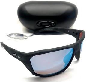 OAKLEY SPLIT SHOT SUNGLASSES Matte Black Camo Prizm Deep Water Polarized Lenses - Picture 1 of 6