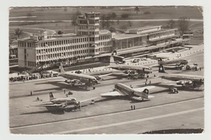 SWITZERLAND,1956 ,Postcard FLUGHAFEN KLOTEN  Luftfahrt Airport, A USED TO ISRAEL - Picture 1 of 2