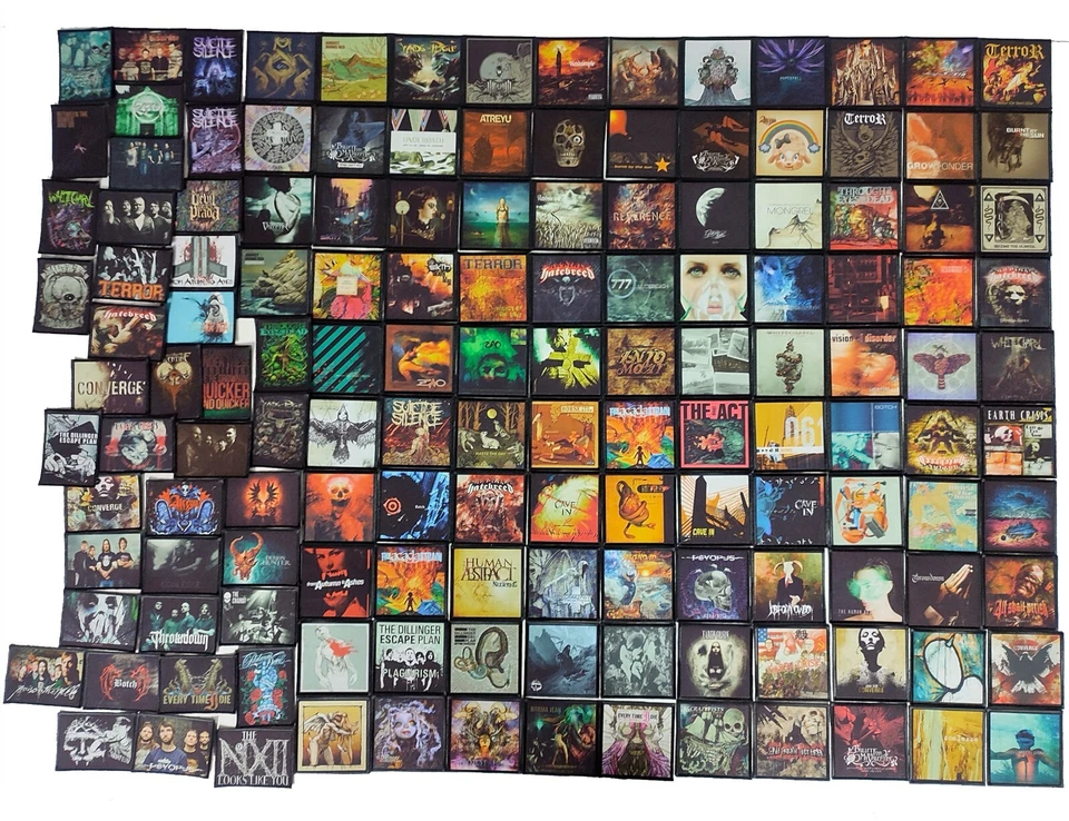 DEATHCORE METAL 10pcs/Lot Random Mix Sew-On Patches Vest, Printed Patch - Image 1 of 1