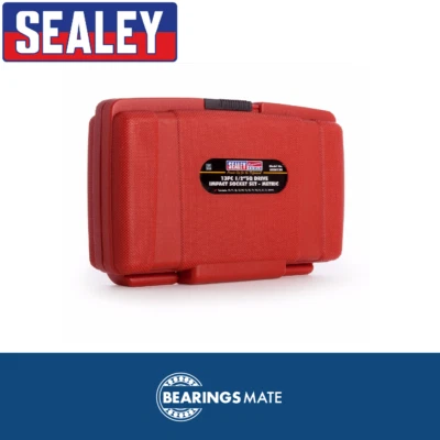 (SBS) Sealey Air Impact Wrench Socket Set 13Piece 1/2 Square Drive Metric10-24mm - Image 1 of 4