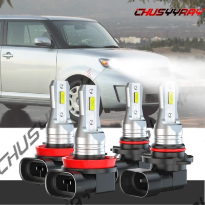 Para For Scion XB 2008-2015 4X 9005 H11 LED Faros Bombillas Alta Baja - Image 1 of 4