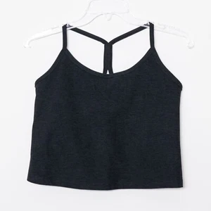 Camiseta sin mangas corta Beyond Yoga Space teñida delgada espalda deportiva negra talla grande 2X 3608 - Imagen 1 de 6