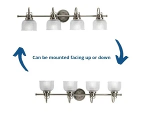 Progress Lighting Archie Collection 35-1/2 in. 4-Light Antique Nickel Clear Doub - Picture 1 of 6