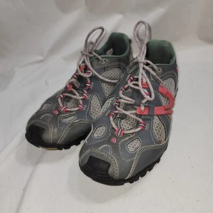 The North Face Womens Hydro Trak Size 9.5 Mesh Hiking Running Shoes Gray Pink - Picture 1 of 7