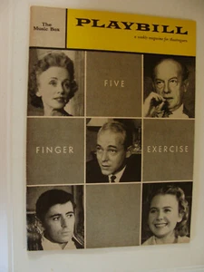 Dec 1959 NY Playbill Five Finger Exercise Jessica Tandy dir. John Gielgud - Picture 1 of 2