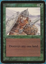 Ice Storm Alpha HEAVILY PLD Green Uncommon MAGIC MTG CARD (ID# 242003) ABUGames