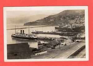 Lyttleton Harbour Steamship New Zealand RP pc 1909 Lyttleton postmark Ref R583 - Picture 1 of 2