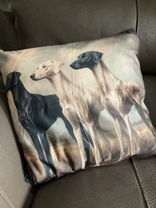 Cojín galgo estilo vintage - Imagen 1 de 1