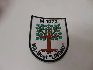 MILITÄR PATCH AUFNÄHEN AUSLÄNDISCHES MINENBOOT "LINDAU" M 1072 - Bild 1 von 1
