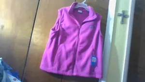 NWT Columbia Size 2X Benton Springs Fuchsia Vest Zip Pockets & Front SOFT PRETTY - Picture 1 of 23