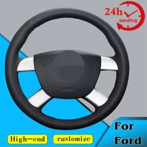 Custom Car Steering Wheel Braid Cover Non-slip For Ford Kuga 2008-2011 Focus 2 - Picture 1 of 6