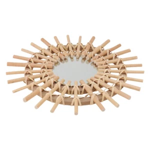 Rattan Makeup Mirror Wall-mounted Mirrors Woven Decorative Photographing - Bild 1 von 12