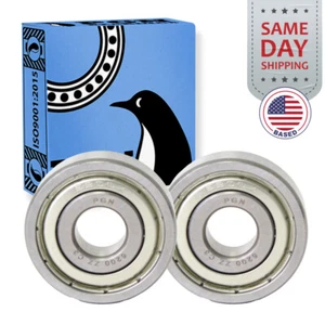 (2) 6200-ZZ Premium Metal Shield Ball Bearing C3 EMQ, 10x30x9, 6200 ZZ 6200z - Picture 1 of 11