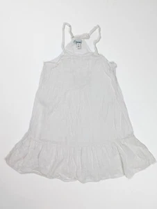 Old Navy White Cotton Sleeveless Casual Sun Dress Girl's Size Small - Picture 1 of 6
