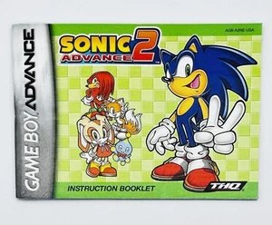 Sonic 2 Advance (Nintendo Game Boy Advance) GBA MANUAL ONLY! GUC SHIPS FAST! - Picture 1 of 2