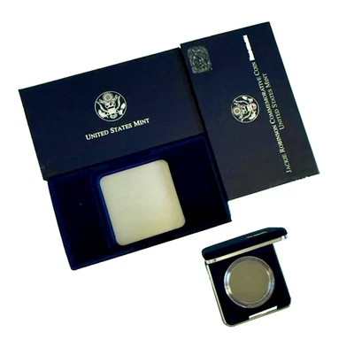 US Mint Jackie Robinson Commemorative Coin Program Coin Box Velvet *NO COIN* - Image 1 of 4