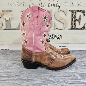 Cowboystiefel Mädchen Veretta rosa und braun Größe USA 3, - Bild 1 von 19