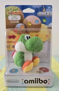 Nintendo Amiibo Figure Yoshi Yarn Green New And Rare - Picture 1 of 2