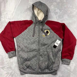NFL Team Apparel Washington Redskins Sherpa Lined Zip Hoodie Herren XL Neu mit Etikett - Bild 1 von 9