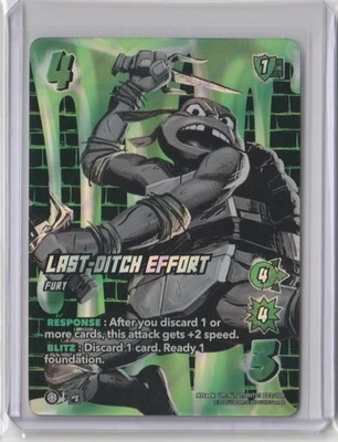 1X-Last-Ditch Effort (Alternate Art) - Foil-TMNT01-Teenage Mutant Ninja Turtles- - Image 1 of 2