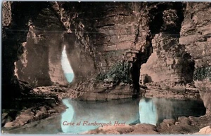 Cave At Flamborough Kopf England Postkarte Verschickt 1910 - Bild 1 von 2