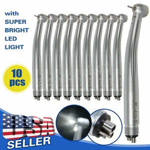 1-10 NSK Estilo Dental LED Fibra Óptica E-generador Alta Velocidad Pieza de Mano 4 Agujeros YBM - Imagen 1 de 23