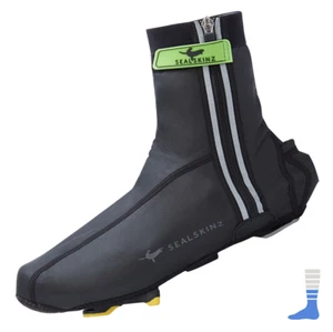 2018 Waterproof Cycling Lightweight Halo LED Shoe Covers by Sealskinz - Picture 1 of 6