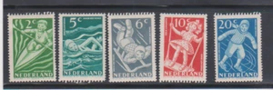 Netherlands ScottB189-B193 MLH Mi 511-515 Child welfare 1948.Kayak,Swimming,Sled - Picture 1 of 1