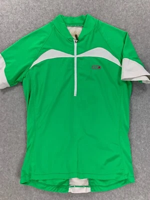 Louis Garneau Skin X 3/4 Zip Short Sleeve Cycling Jersey (Women's Medium) Green - Image 1 of 4