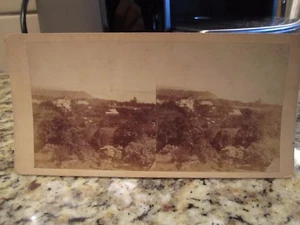 Muy rara vista estéreo de producción privada a lo largo del río Hudson, c. años 1860/1870 - Imagen 1 de 3