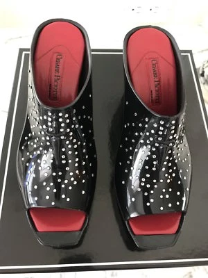 Cesare Paciotti Comma Jeweled Plafform Sandals - Image 1 of 4