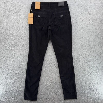 True Religion  Halle Super Skinny Women's Jeans 26 Black Mid-Rise Baby Corduroy - Image 1 of 4