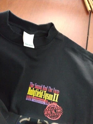 Boxing memorabilia Tyson ,Holyfield shirt & Hat fury 2 XL black MGM brand - Image 1 of 4